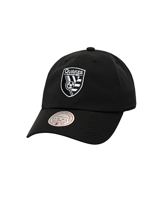 Mitchell & Ness Men's Black San Jose Earthquakes Perfect Strapback Adjustable Hat