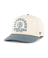 '47 Brand Men's Cream Pittsburgh Steelers Ranchero Hitch Adjustable Hat