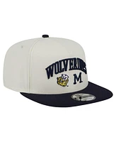 New Era Men's White Michigan Wolverines Collegiate 9FIFTY A-Frame Snapback Hat