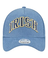 New Era Women's Denim Notre Dame Fighting Irish A-Frame 9FORTY Adjustable Hat