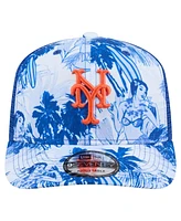 New Era Men's Royal New York Mets Hula Trucker 9SEVENTY Adjustable Hat
