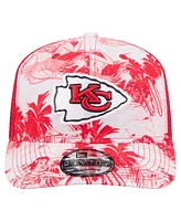 New Era Men's Red Kansas City Chiefs Hula Trucker 9SEVENTY Adjustable Hat