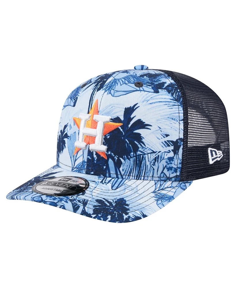 New Era Men's Navy Houston Astros Hula Trucker 9SEVENTY Adjustable Hat