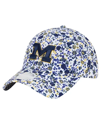 New Era Women's White Michigan Wolverines Blooming 9TWENTY Adjustable Hat