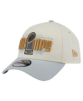 New Era Men's Cream Los Angeles Dodgers 2024 World Series Champions Parade Takedown A-Frame 9FORTY Adjustable Hat