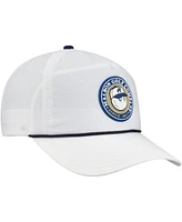 Malbon Golf Men's and Women's White The Players Bucket Seal Rope Adjustable Hat