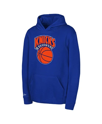 Mitchell & Ness Preschool Blue New York Knicks Retro Logo Pullover Hoodie