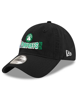 New Era Men's Black Boston Celtics 2025 Nba Playoffs 9TWENTY Adjustable Hat