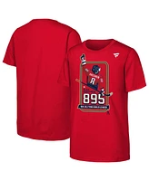 Outerstuff Big Boys and Girls Alexander Ovechkin Red Washington Capitals Nhl All-Time Leading Goal Scorer Locker Room T-Shirt
