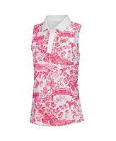 Smith & Quinn Women's White Kentucky Derby Alice Sleeveless Polo