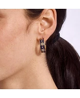 Wear By Erin Andrews x BaubleBar New York Yankees Enamel Hoop Earrings