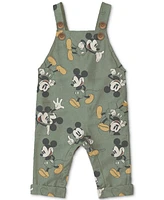 Disney Baby Boys Mickey Mouse Overalls & Top, 2 Piece Set
