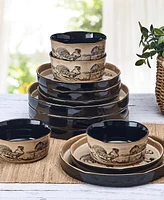 Pfaltzgraff Farmyard Rooster 12-Pc. Dinnerware Set, Service for 4