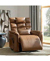 Embrace Raditional Faux Leather Power Lift Recliner