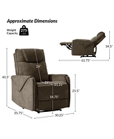 Miguel Modern Power Recliner with Dual-Layered Headrest and Layers Cushioning