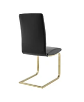 Set of 2 Modern Dining Chairs for Kitchen Table or Home Seating