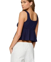 Edikted Women's Alesia Tie Front Tank Top