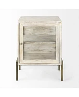 Solid Wood Square End Table for Living Room or Bedroom
