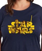 Hybrid Apparel Plus Star Wars Logo Graphic T-Shirt