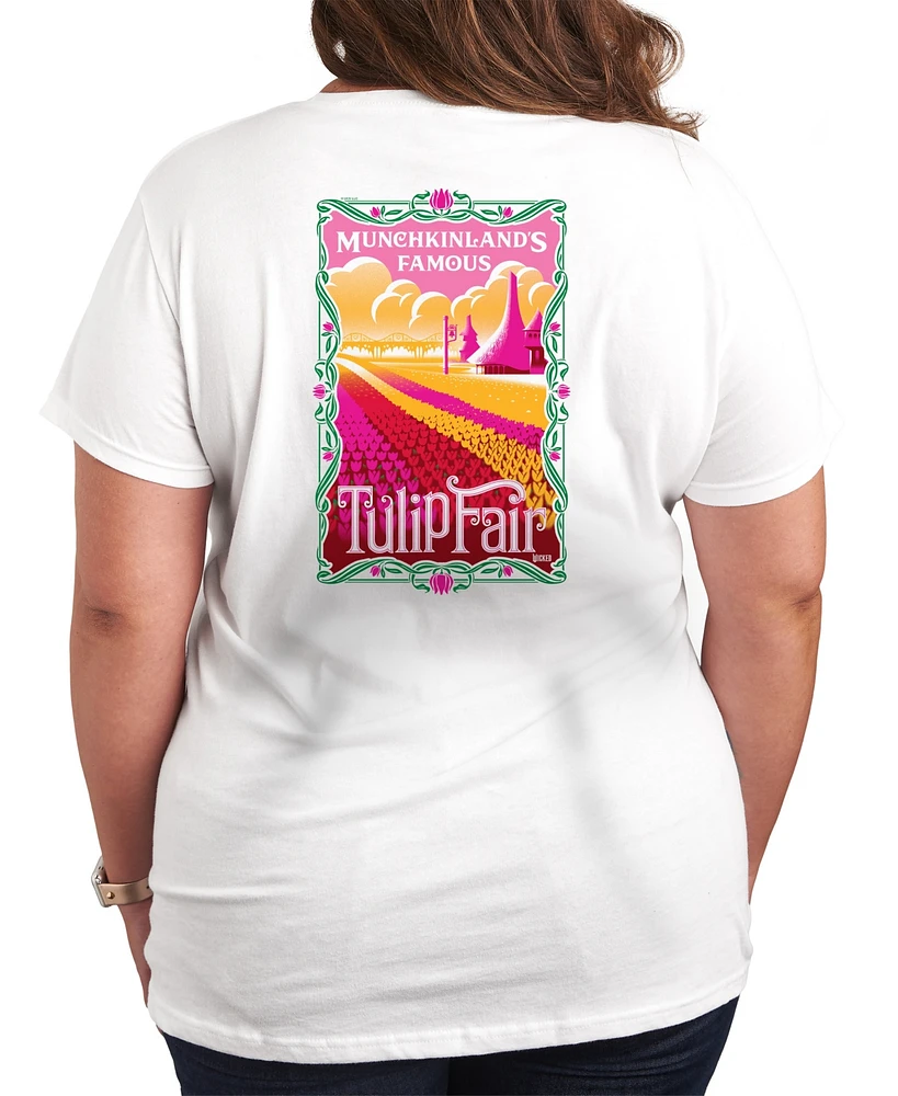 Hybrid Apparel Plus Wicked Munchkinlands Famous Tulip Fair Graphic T-Shirt
