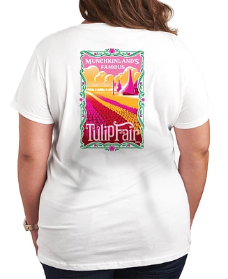 Hybrid Apparel Plus Wicked Munchkinlands Famous Tulip Fair Graphic T-Shirt