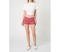WeWoreWhat Women's Low Rise Hot Short