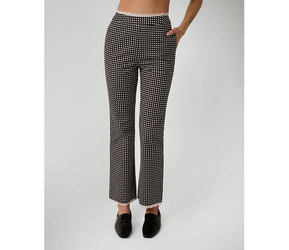 WeWoreWhat Women's Crop Straight Pant