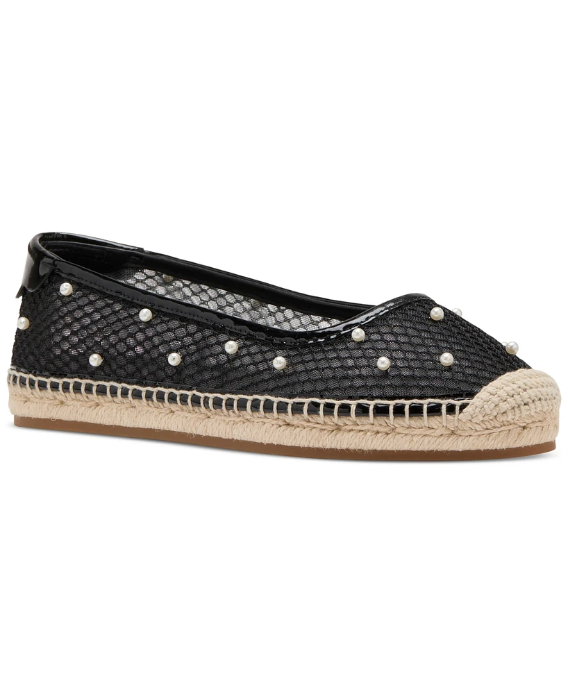 kate spade new york Women's Pearl Fishnet Espadrille Flats