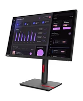 Lenovo ThinkVision T24i-30 23.8" 16:9 Full Hd Ips Wled Lcd Monitor, Raven Black