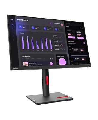 Lenovo ThinkVision T24i-30 23.8" 16:9 Full Hd Ips Wled Lcd Monitor, Raven Black