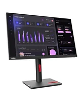 Lenovo ThinkVision T24i-30 23.8" 16:9 Full Hd Ips Wled Lcd Monitor, Raven Black