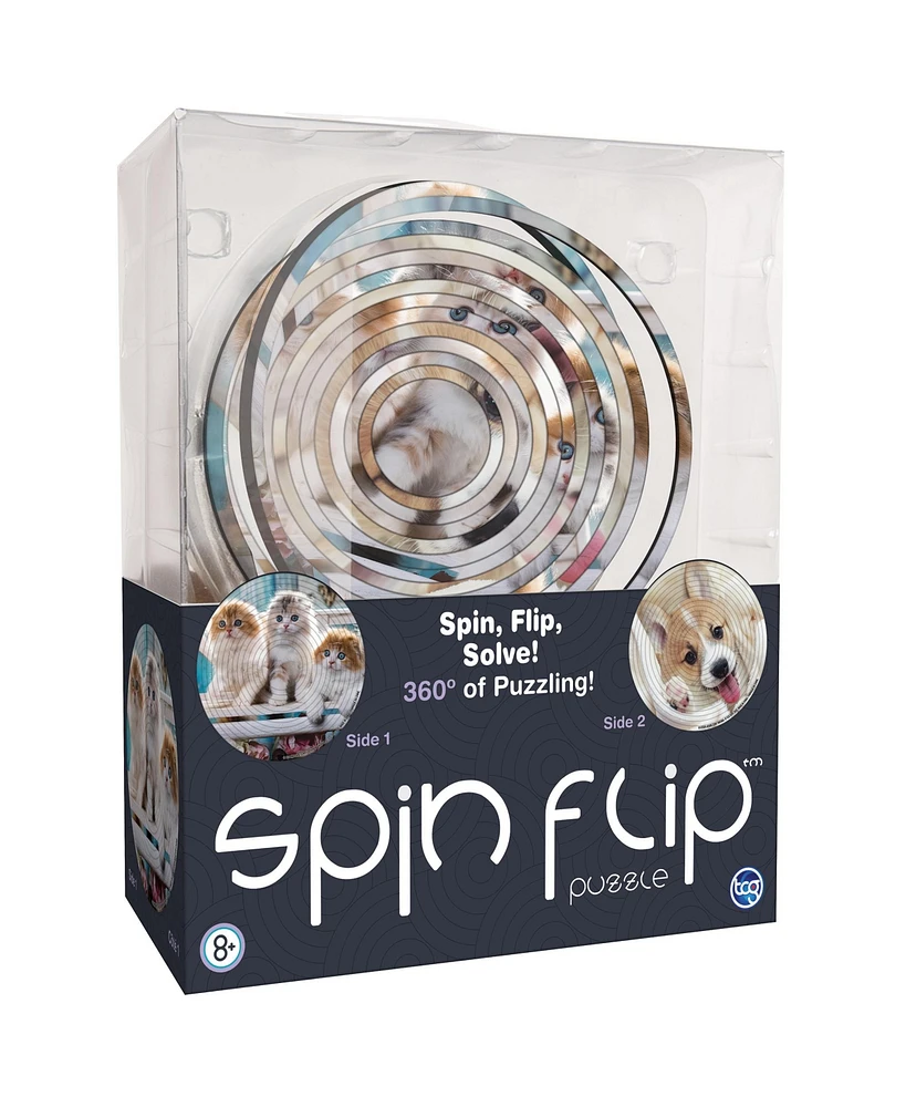 Spin Flip Puzzle: Puppies & Kittens 2L