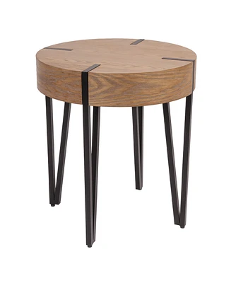 Creative Co-op 8.27" Mango Wood Astoria Round End Table