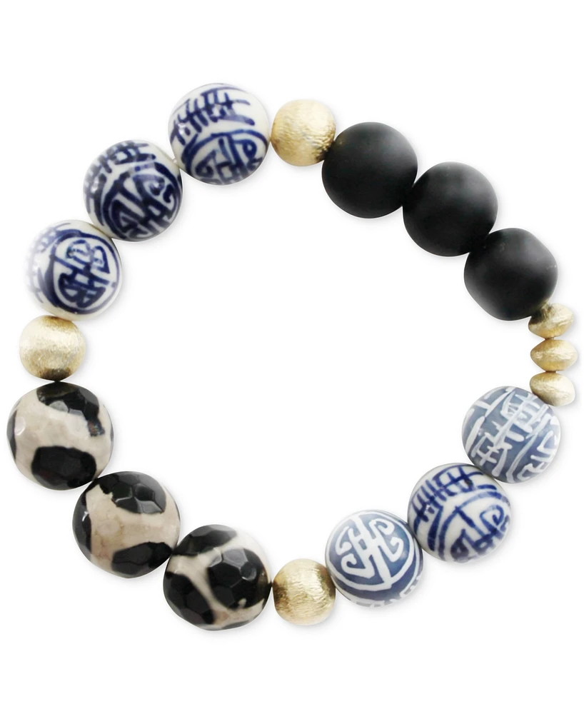 Michael Gabriel Designs Royal Azure Multi Colored Stretchy Bracelet