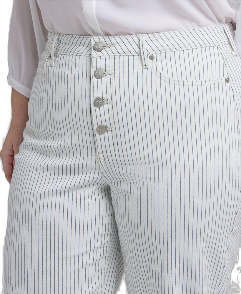 Nydj Plus Wide Leg Ankle Jeans