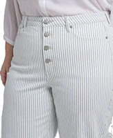 Nydj Plus Wide Leg Ankle Jeans