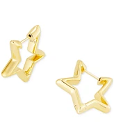 Kendra Scott 14k Gold-Plated Small Star Huggie Hoop Earrings, 0.88"