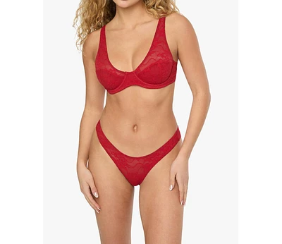 WeWoreWhat Women's Lace Underwire Bra