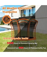 10 Feet Unique Flower Shape Trampoline with Galvanized Steel Frame