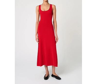 WeWoreWhat Women's Scoop Neck Midi Dress