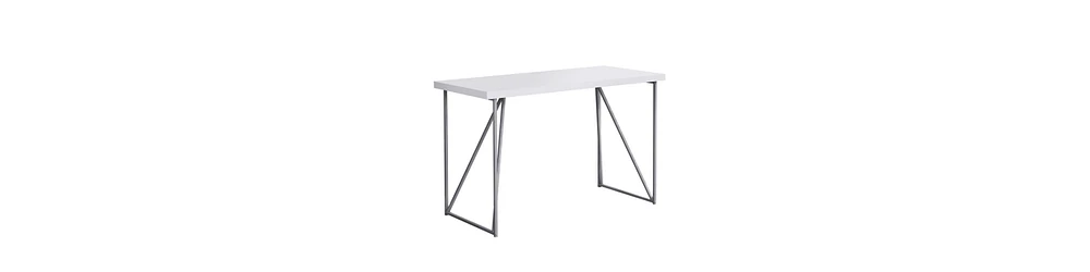 Ergonomic Computer Desk with Keyboard Tray and Monitor Stand