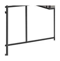 42" Grey and Dark Grey Computer Desk – Modern Home Office Table with Sleek Design