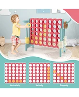 4-in-a-Row Connect Game with Basketball Hoop and Toss Ring
