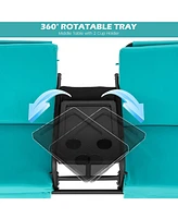 Porch Swing Chair with Adjustable Canopy