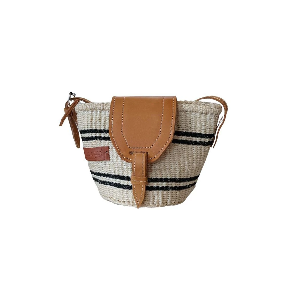 Peace Micro Handmade Sisal Crossbody Bag