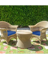 Aoodor Outdoor Chair Cushion W18''xD19'' Soft and Fade-resistant Polyester, Invisible Zipper for Easy Cleaning