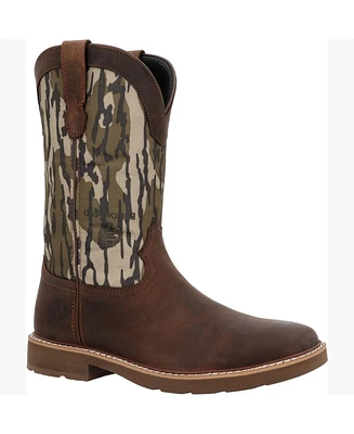 Georgia Boot Men's Core 37 Western 11" Mossy Oak Pull On