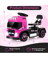 6V Kids Electric Ride-on Truck with Height Adjustable Seat