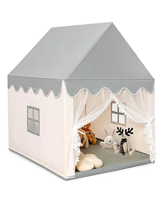 Kids Large Play Castle Fairy Tent with Mat