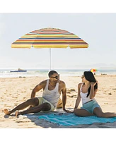 Gymax 6.5 Ft Patio Portable Beach Adjustable Umbrella